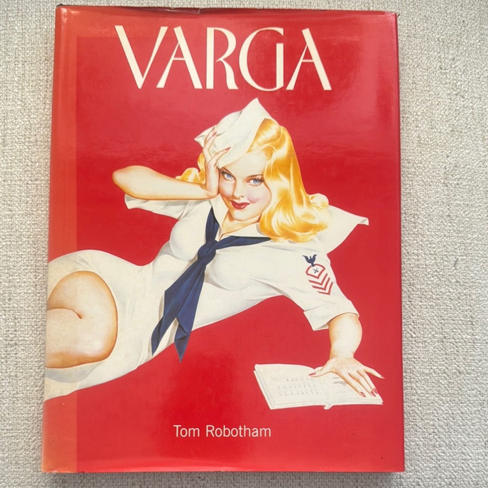 VINTAGE Varga Red and White Illustrated Book